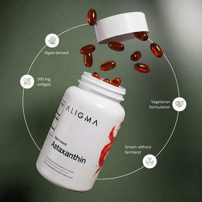 Organic Astaxanthin 60 Softgel Capsules, 500 mg