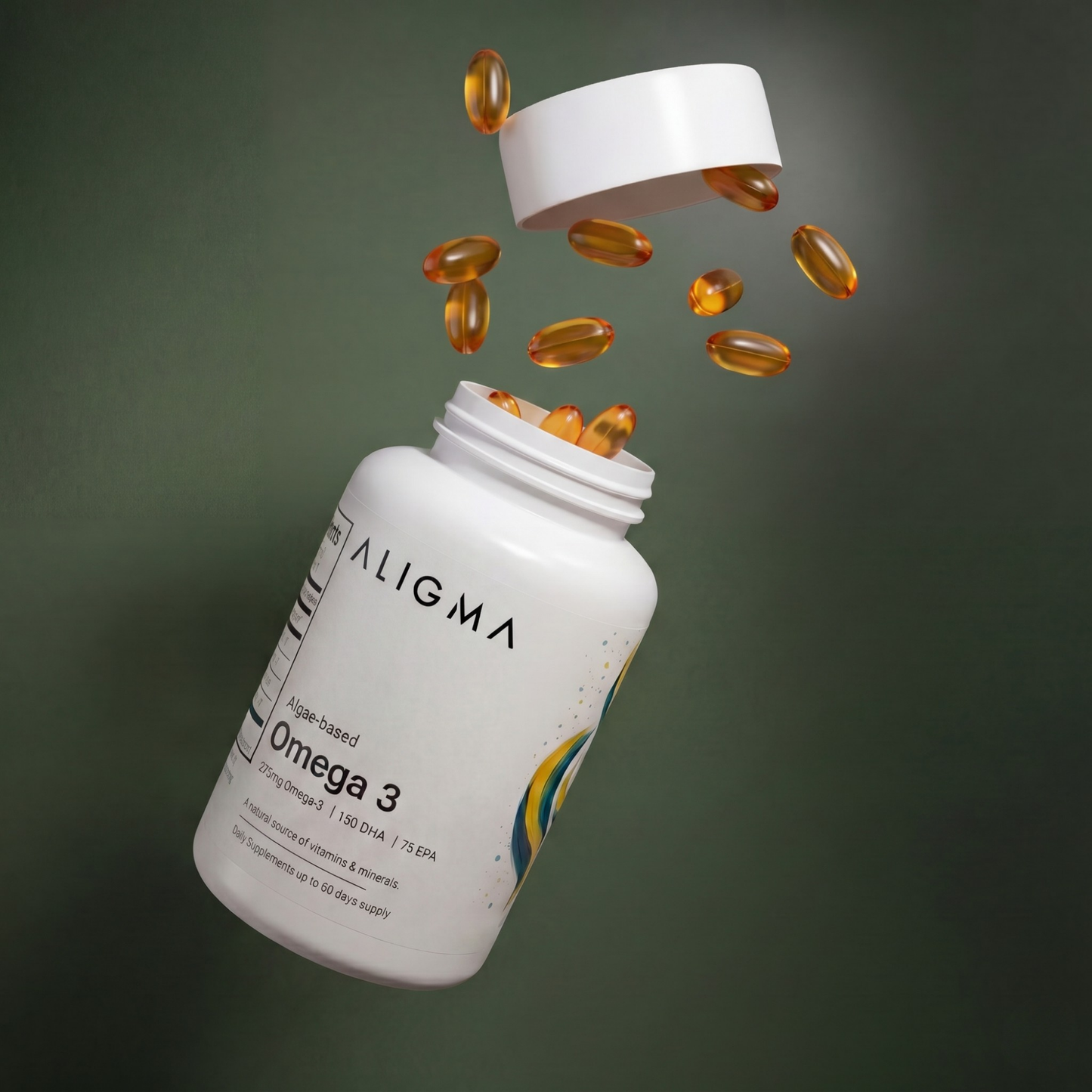 Organic Omega-3 Softgel Capsules, 60 capsules, 760 mg