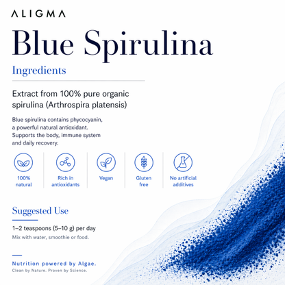 Organic Blue Spirulina Powder Superfood 75g