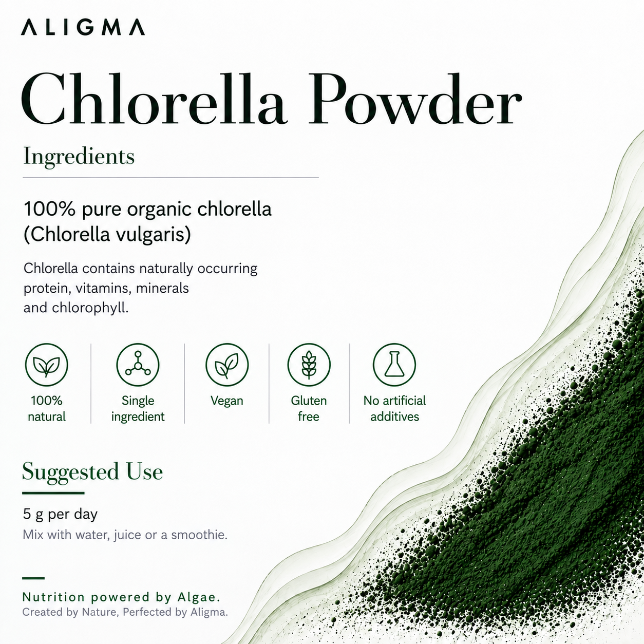 Organic Chlorella powder superfood 250g