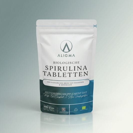 Biologische Spirulina tabletten (500 mg per tablet)