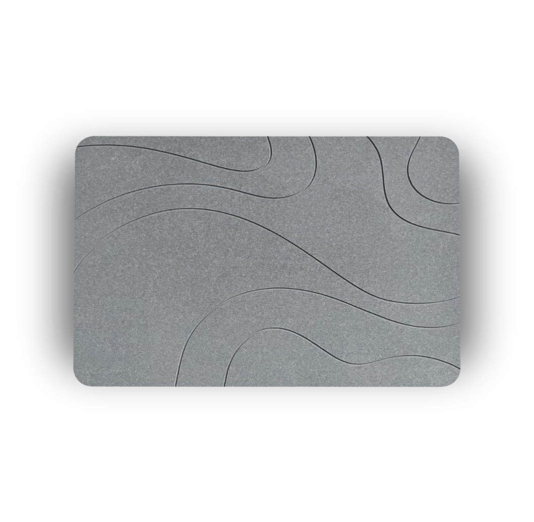 XL Diatom Stone Bath Mat - Naturally Quick-Drying - Hygienic - Mold Resistant and Stylish 75x45cm