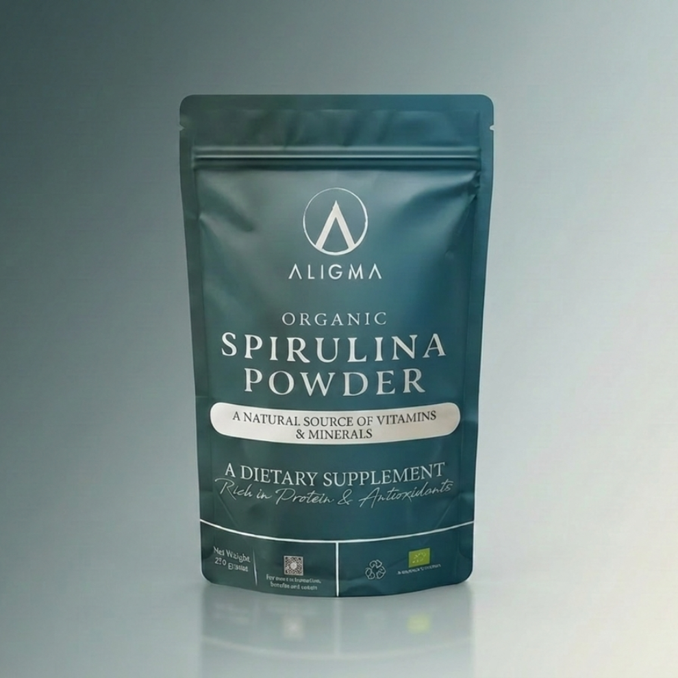 Organic spirulina powder