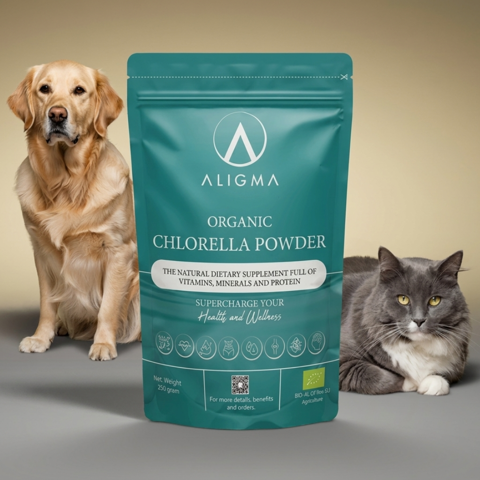 Organic Chlorella powder for animals, 250g