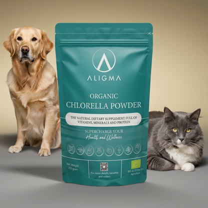 Organic Chlorella powder for animals, 250g