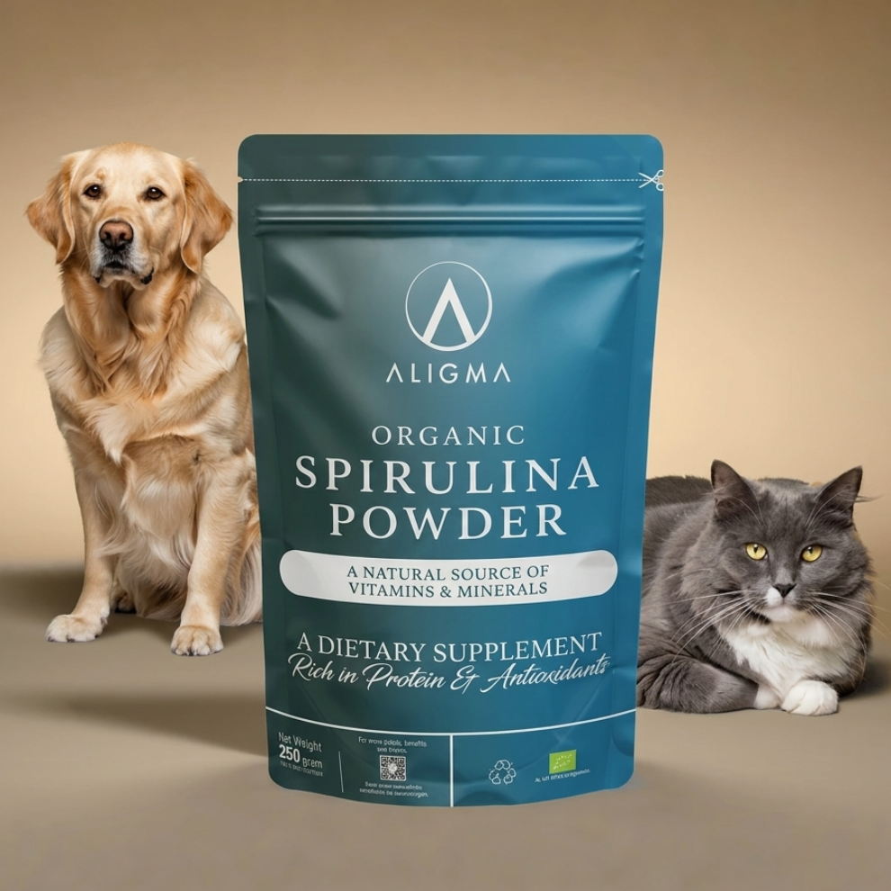 Organic spirulina powder for animals