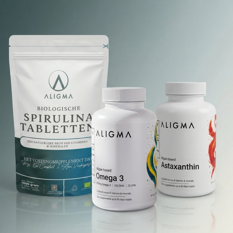 ALIGMA Spirulina, Omega 3 & Astaxanthin Bundle
