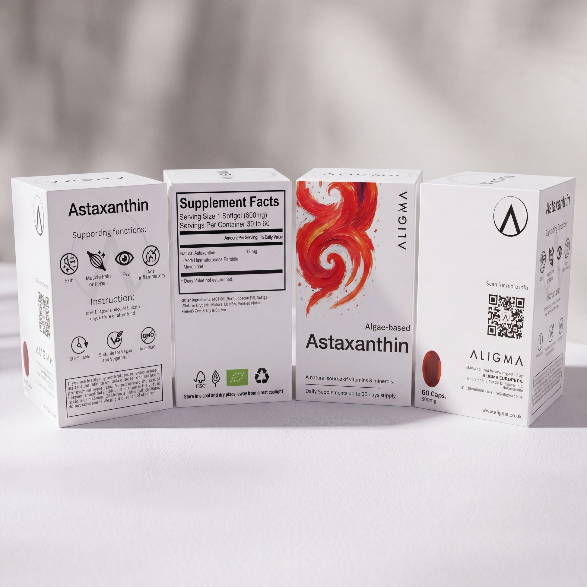 astaxanthin with l glutathione veggie softgel ZUZOKKAHA Supplements 12mg - 120 Softgels | Premium Natural Antioxidant from Microalgae | Eye, Skin, Brain, Joint, Heart & Immune Health Support Astaxanthin 12 mg - 60