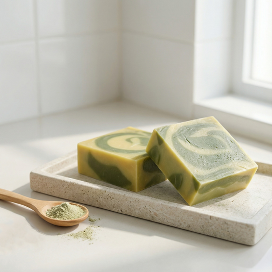 Jojoba Hair Soap with Organic Spirulina Powder