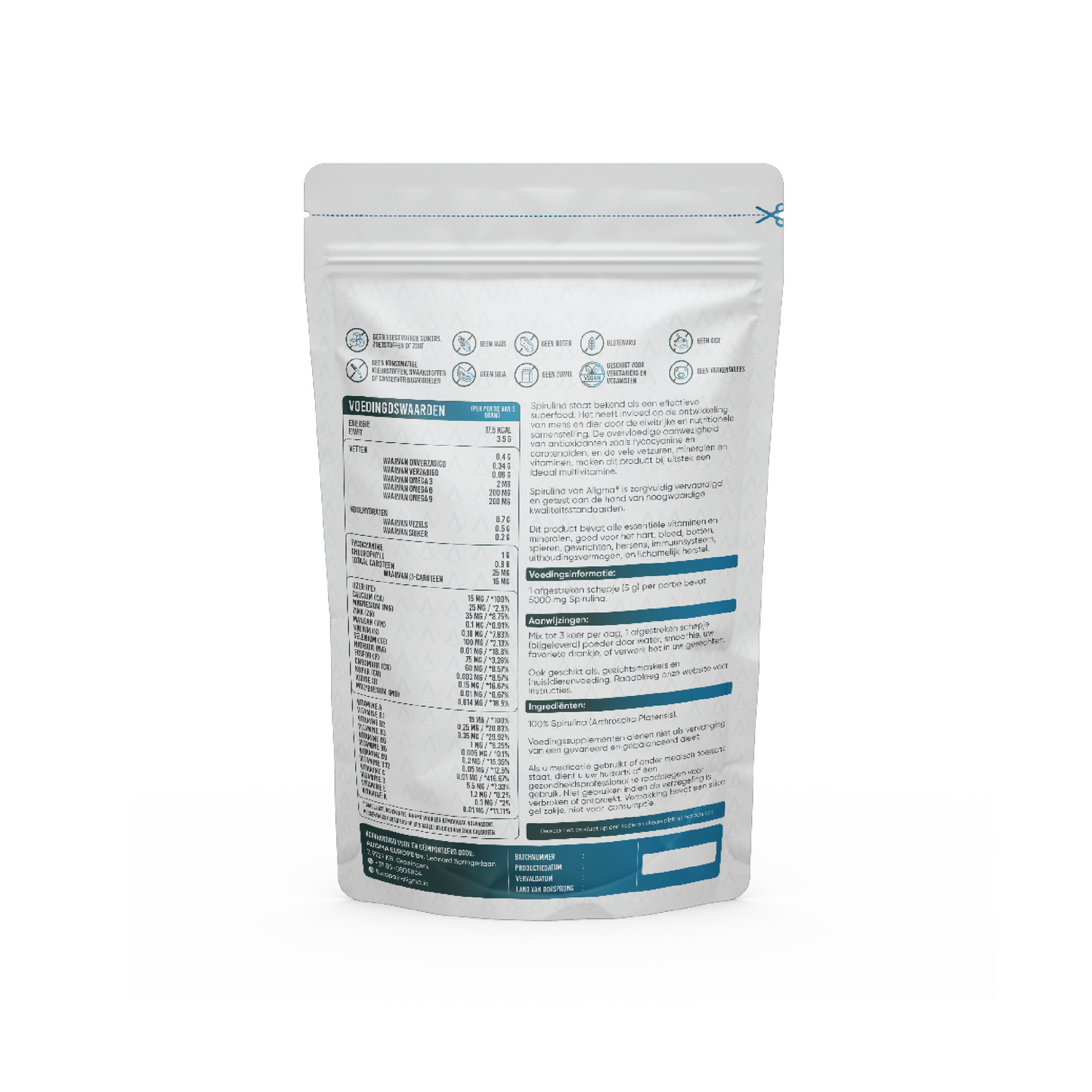 Biologische Spirulina poeder