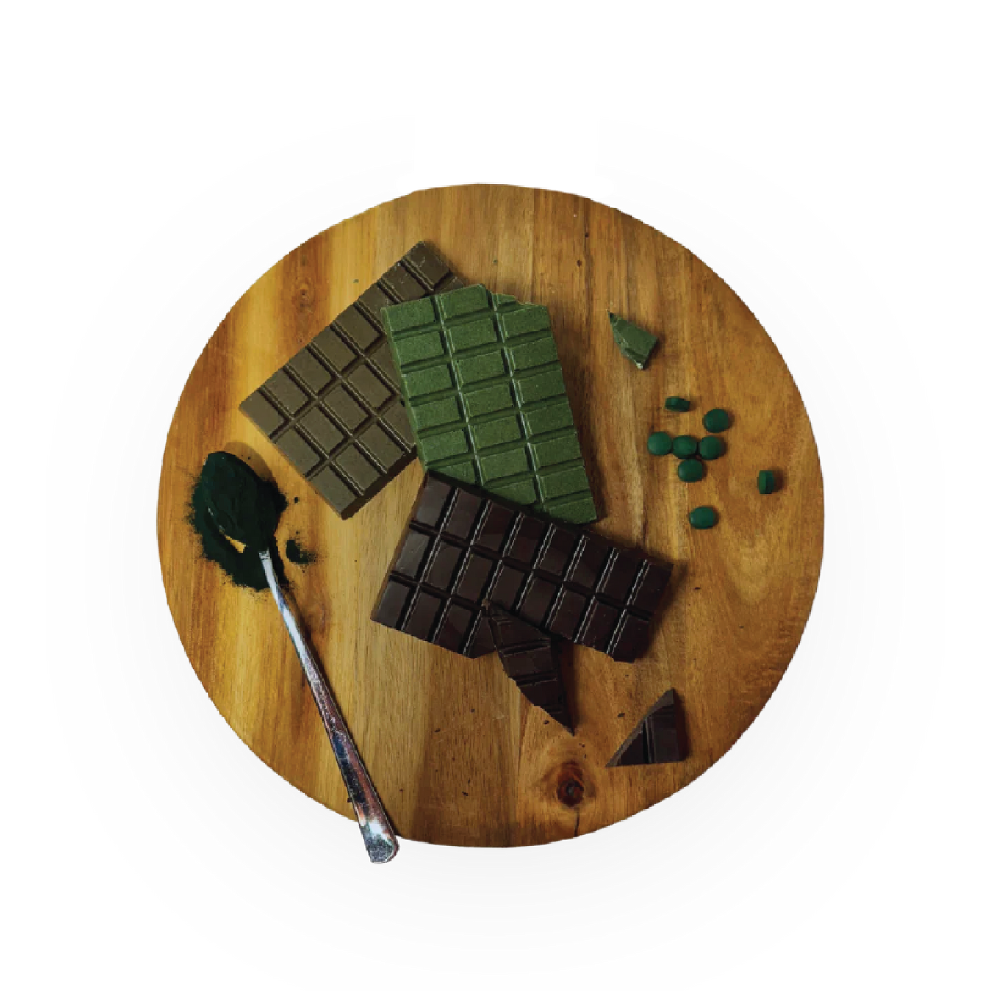Chocolate with spirulina